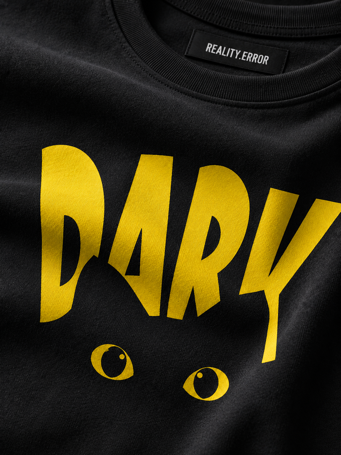 DARK EYES – Regular Fit Graphic Tee (Black)