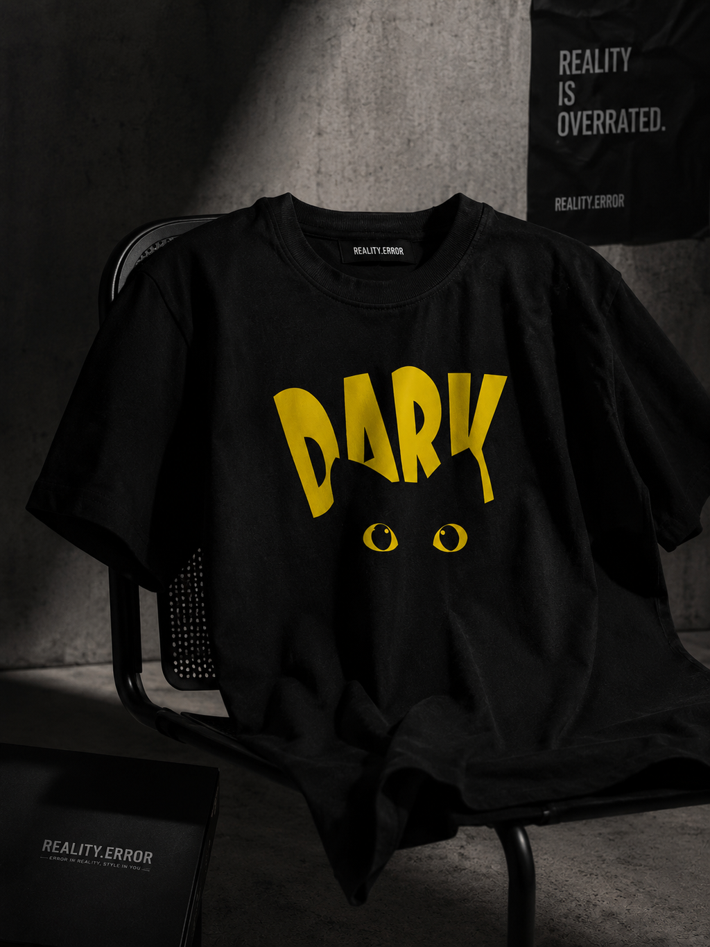 DARK EYES – Regular Fit Graphic Tee (Black)