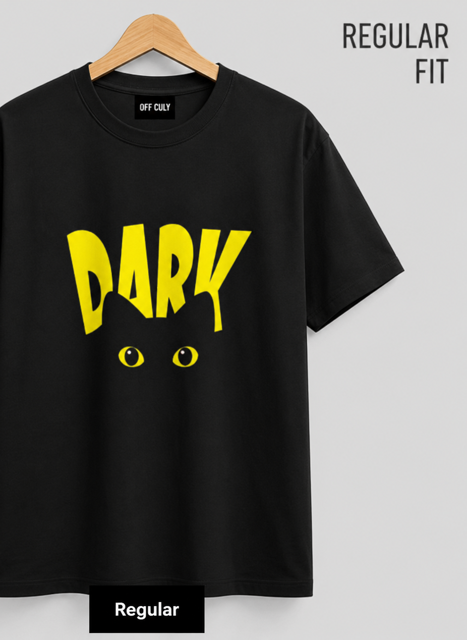 DARK EYES – Regular Fit Graphic Tee (Black)